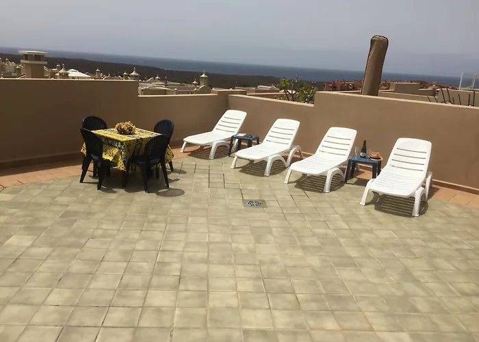 Terrazas Del Faro Luxe - Palm-mar- Vue Et Piscine- 8om2 De Terrasse Lägenhet *