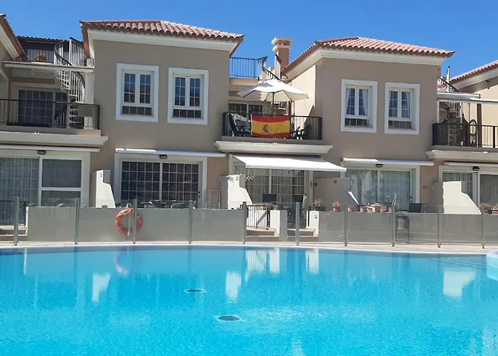 Lägenhet Terrazas Del Faro Luxe - Palm-mar- Vue Et Piscine- 8om2 De Terrasse